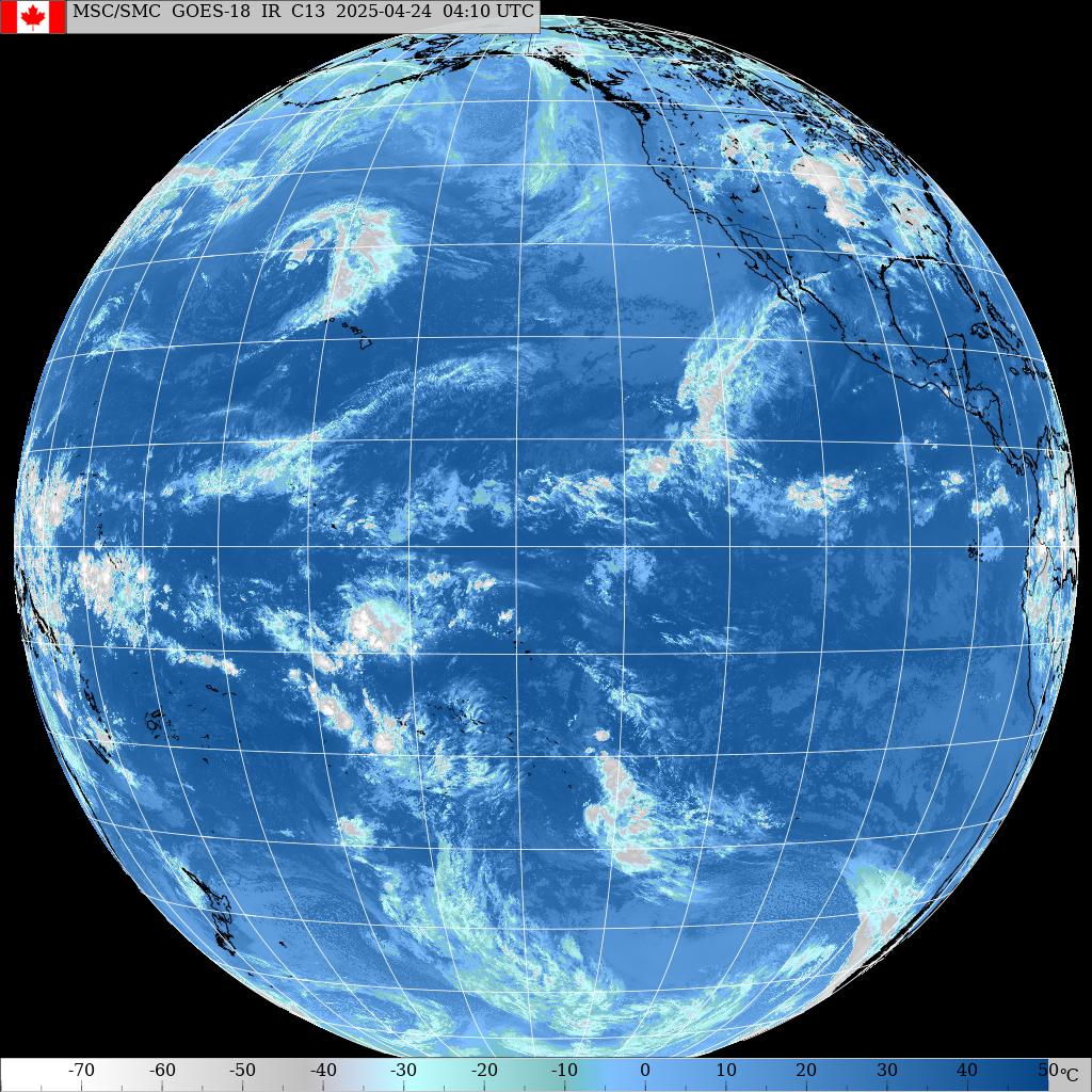 Current World Satellite Weather Map Satellite Images And Animation - Environment Canada