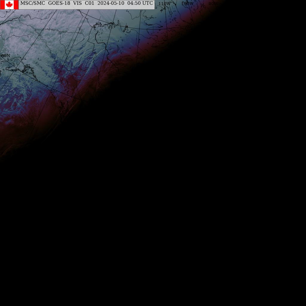 GOES West - Canada - visible