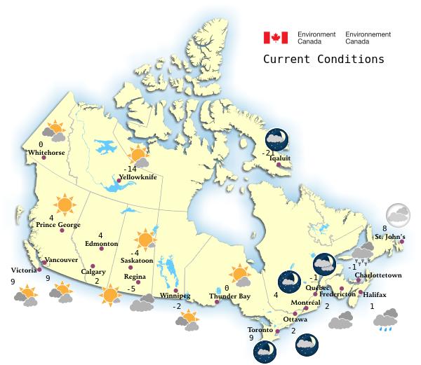 Canadian Weather Environment Canada